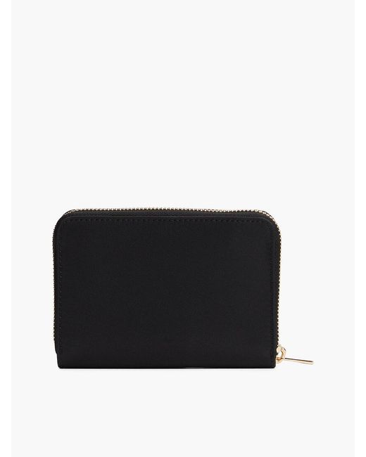 Tommy Hilfiger Black Th Monogram Zip-around Wallet