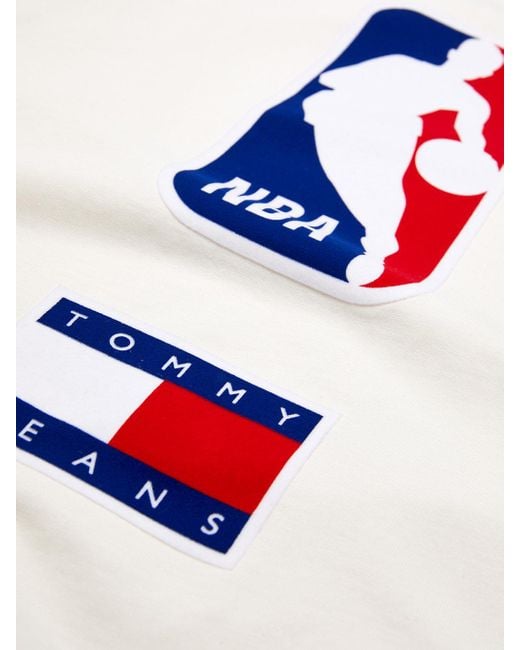 Tommy Jeans Nba t-shirt - ancient white 