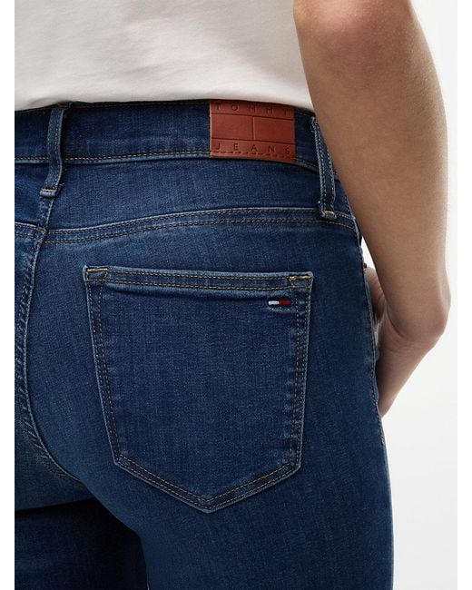Tommy Hilfiger Blue Nora Mid Rise Skinny Jeans