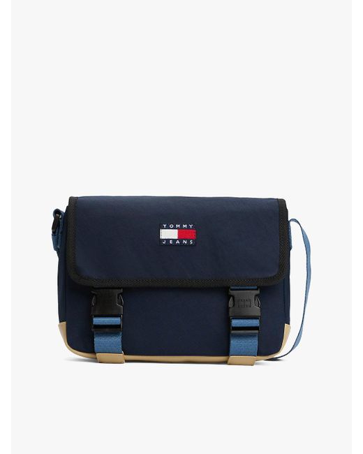 Tommy Hilfiger Blue Essential Crossbody Messenger Bag for men