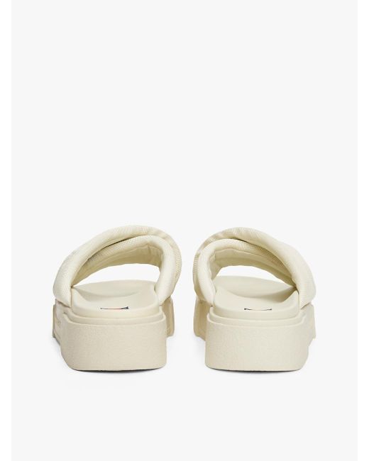 Claquettes Compensées À Brides Rembourrées Tommy Hilfiger en coloris Natural