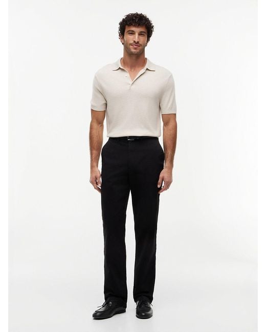 Tommy Hilfiger Black Dover Signature Tape Relaxed Twill Chinos for men