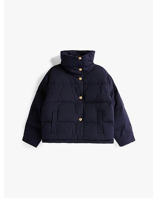 Chaqueta Oversize Con Relleno De Plumón Tommy Hilfiger de color Blue