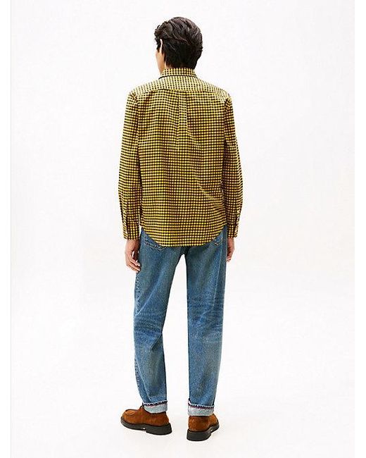 Camisa De Sarga Con Cuadros Tommy Hilfiger de hombre de color Multicolor