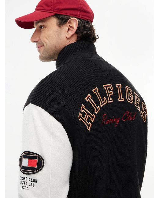 Tommy Hilfiger Blue Pure Wool Track Jacket for men