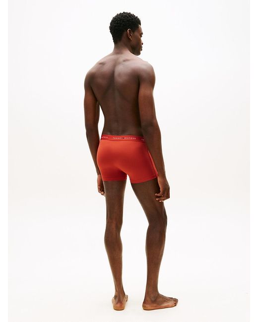 Tommy Hilfiger Blue 3-Pack Signature Logo Microfibre Trunks for men