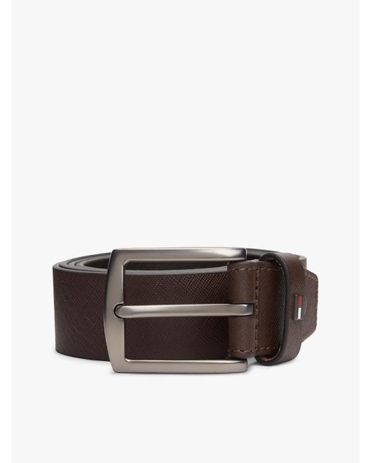 Cintura Denton di Tommy Hilfiger in Brown da Uomo