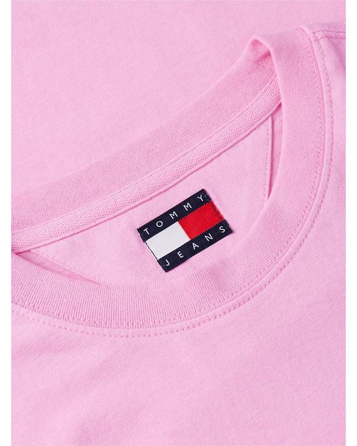 Tommy Hilfiger Pink Classic Tonal Logo Oversized T-Shirt for men