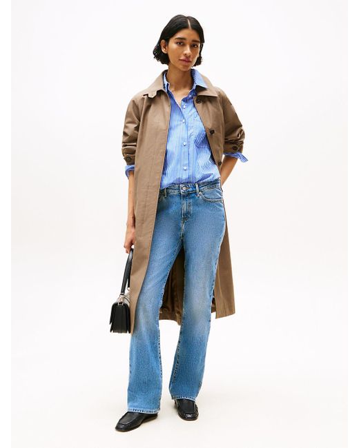 Tommy Hilfiger Blue Mid Rise Bootcut Jeans