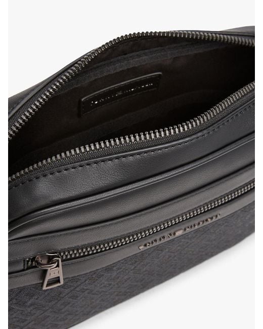 Borsa Reporter Th Monogram Con Logo di Tommy Hilfiger in Black da Uomo