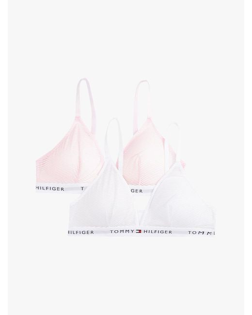 2 Pack Bralette Essential A Triangolo di Tommy Hilfiger in Multicolor