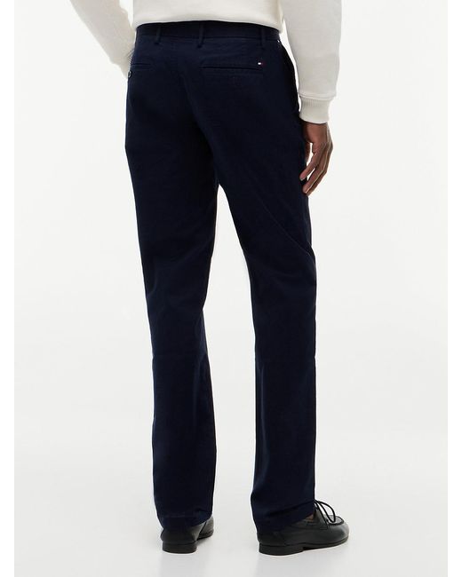 Tommy Hilfiger Blue 1985 Denton Straight Chinos for men