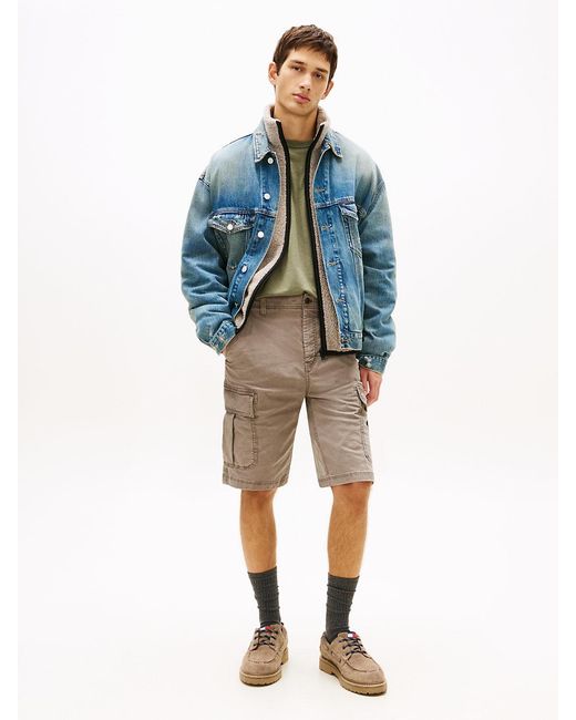 Tommy Hilfiger Blue Otis Washed Cargo Shorts for men