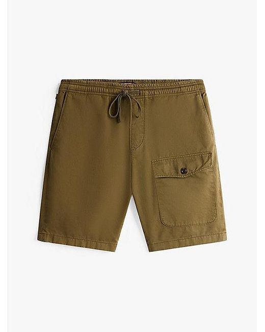 Tommy Hilfiger Relaxed Cargoshort Van Washed Twill in het White voor heren