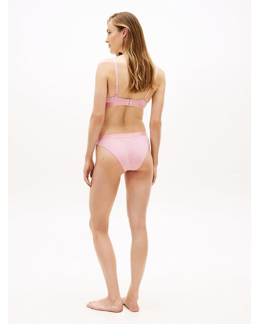 Tommy Hilfiger Pink Removable Padding Plunge Triangle Bra