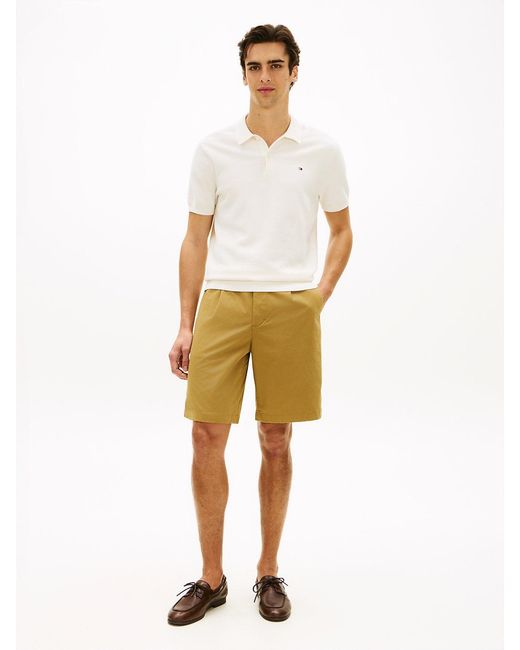 Tommy Hilfiger Natural Lightweight Paper Touch Regular Fit Chino Shorts for men