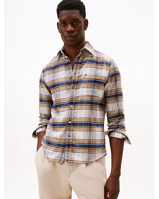 Tommy Hilfiger Regular Fit Overhemd Met Tartanruit in het Multicolor voor heren