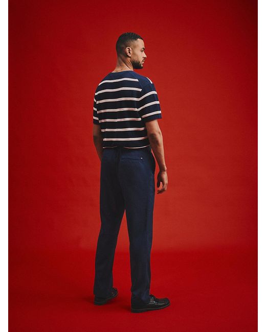 Tommy Hilfiger Red Dover Elasticated Regular Twill Chinos for men