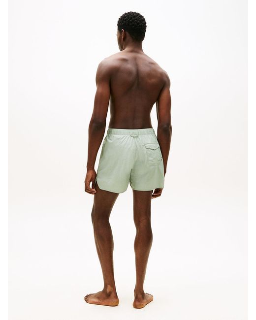 Tommy Hilfiger Green Original Ripstop Mid Length Swim Shorts for men