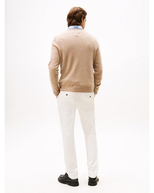 Pullover Smart Casual di Tommy Hilfiger in Natural da Uomo
