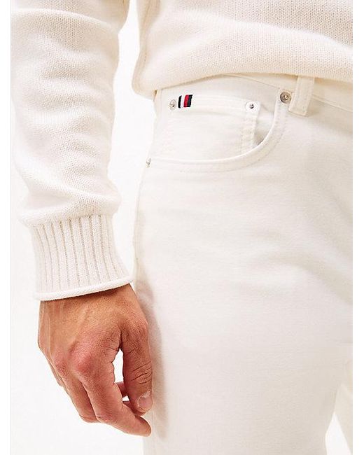 Pantalón Denton Recto En Tejido Moleskin Tommy Hilfiger de hombre de color Blue