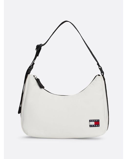 Tommy Hilfiger Natural Essential Repeat Logo Shoulder Bag