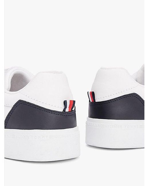 Zapatillas Elevated Essential De Piel Tommy Hilfiger de color White