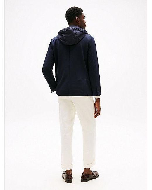 Tommy Hilfiger Smart Casual Performance Sakko Mit Kapuze in Blue für Herren