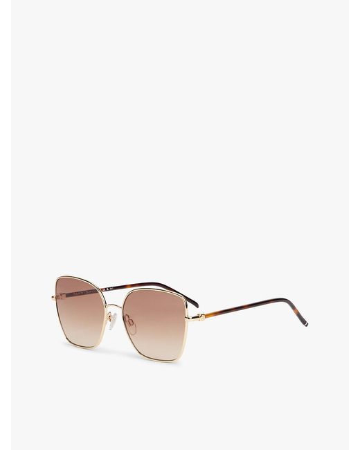 Tommy Hilfiger White Th Monogram Cat Eye Sunglasses