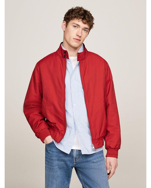 Tommy Hilfiger Red Th Warm Padded Harrington Jacket for men