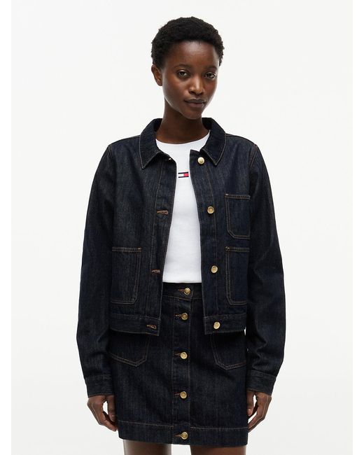 Tommy Hilfiger Blue Tone Button Denim Jacket