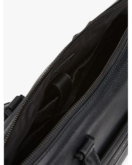 Tommy Hilfiger Th Business Laptop-Tasche Aus Leder in Black für Herren