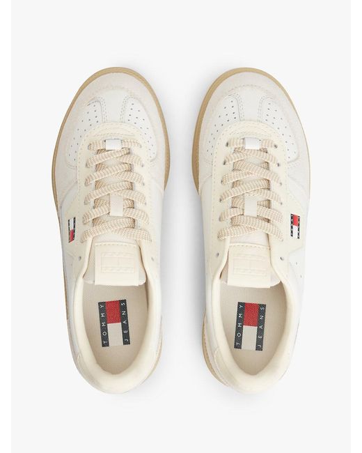 Tommy Hilfiger White The Greenwich Leather Chunky Cupsole Trainers