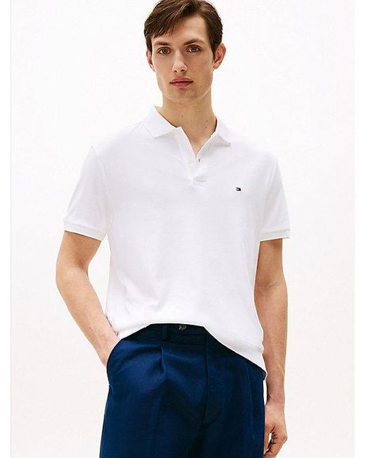 Polo De Corte Regular Tommy Hilfiger de hombre de color White