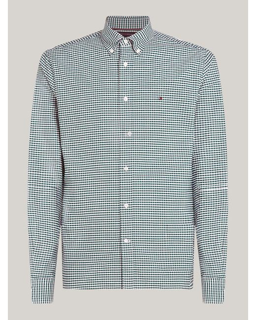 Tommy Hilfiger Gray Heritage Gingham Regular Fit Oxford Shirt for men