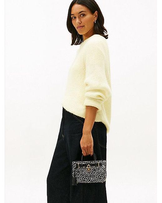 Bolso Tote The American Icon Estampado Tommy Hilfiger de color Black