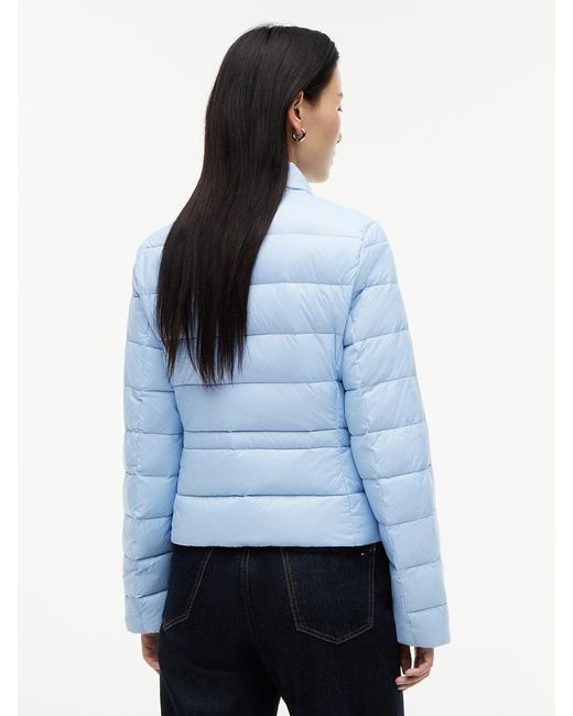 Tommy Hilfiger Blue Slim Lightweight Packable Down Jacket