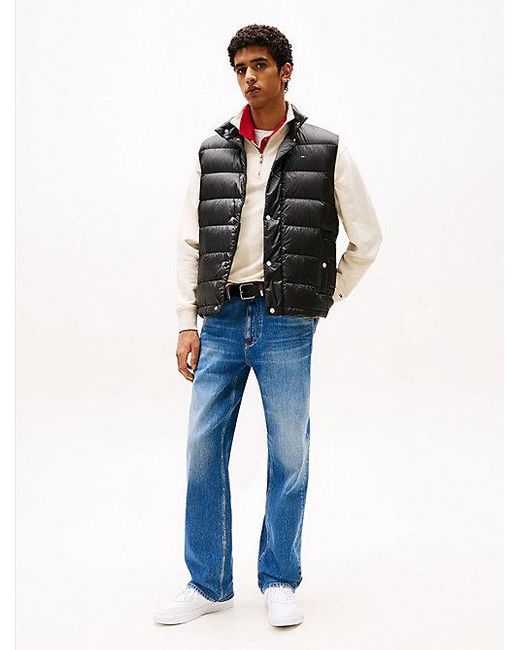 Tommy Hilfiger Waterafstotende Slim Fit Bodywarmer Met Dons in het Blue voor heren