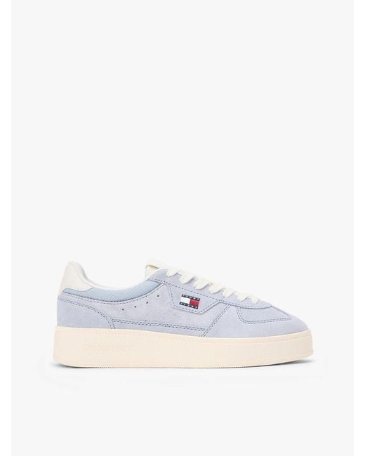 Tommy Hilfiger White The Greenwich Suede Chunky Trainers