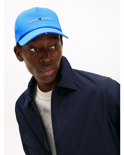Cappello Da Baseball Con Bandierina Ricamata di Tommy Hilfiger in Blue da Uomo