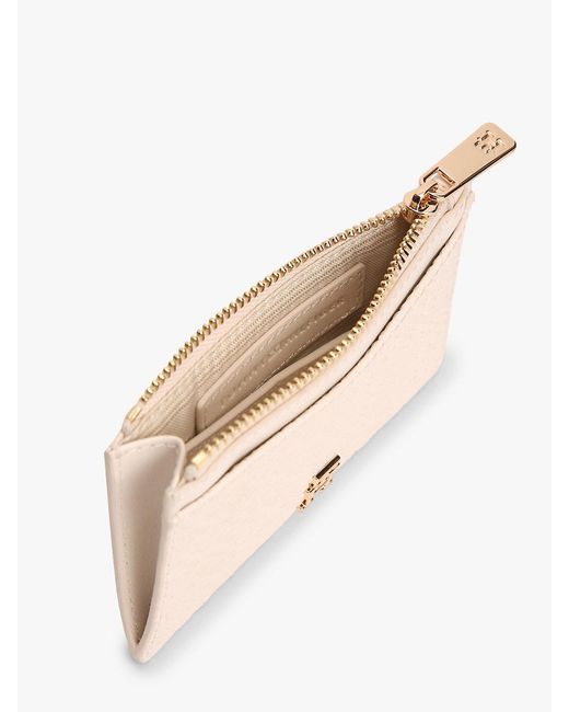 Tommy Hilfiger Natural Hilfiger Icon Debossed Credit Card Holder
