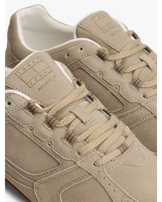 Tommy Hilfiger White Archive Runner Suede Low Profile Trainers for men
