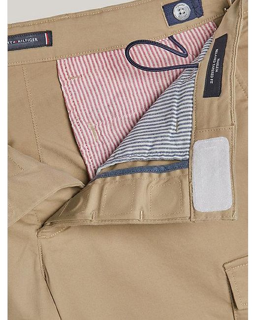 Tommy Hilfiger Adaptive Harlem Relaxed Fit Cargo-Shorts in Natural für Herren