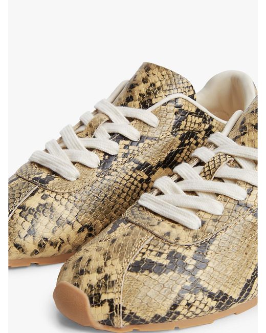 Tommy Hilfiger Natural Print Leather Trainers