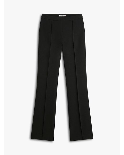 Tommy Hilfiger White Pressed Crease Kick Flare Trousers