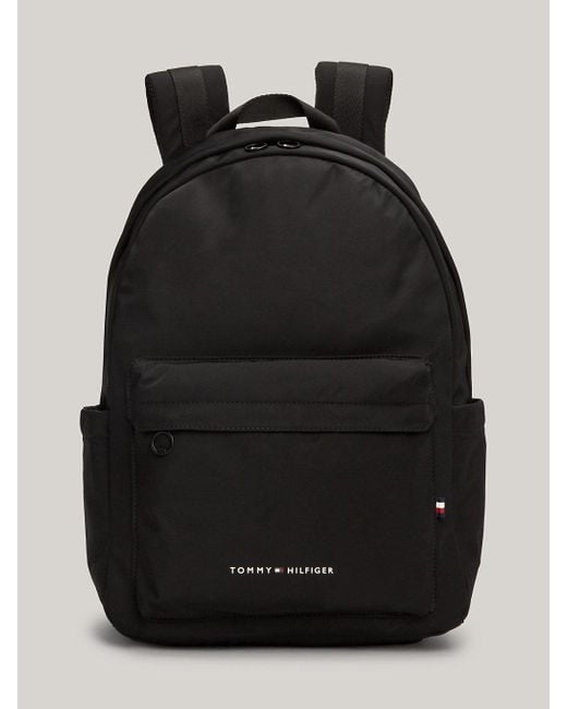 Tommy Hilfiger Black Logo Small Dome Backpack for men
