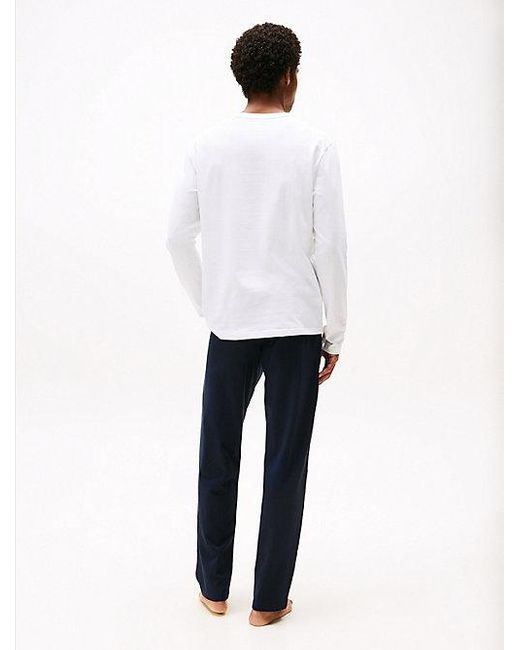 Tommy Hilfiger Th Original Langarm-Pyjama in White für Herren