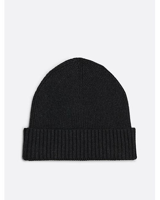 Tommy Hilfiger Hilfiger Flag Beanie Mit Kaschmir in Black für Herren
