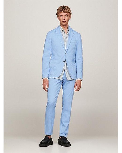 Tommy Hilfiger Garment-dyed Twill Slim Fit Pak in het Blue voor heren