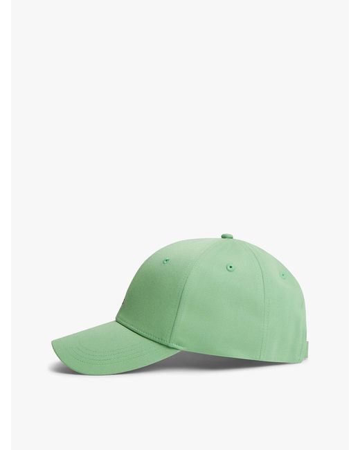 Tommy Hilfiger Green Hilfiger Flag Embroidery Baseball Cap for men